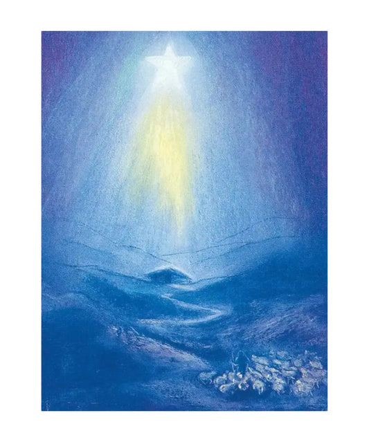 Christmas Night Postcard – Art Card by Marjan van Zeyl