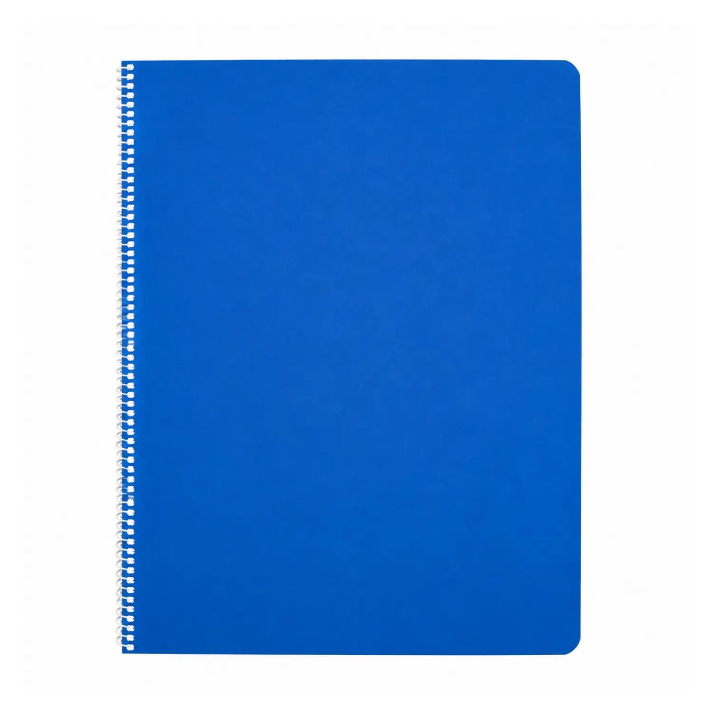 Blue upper-grade Book of Centuries spiral lesson book on a white background