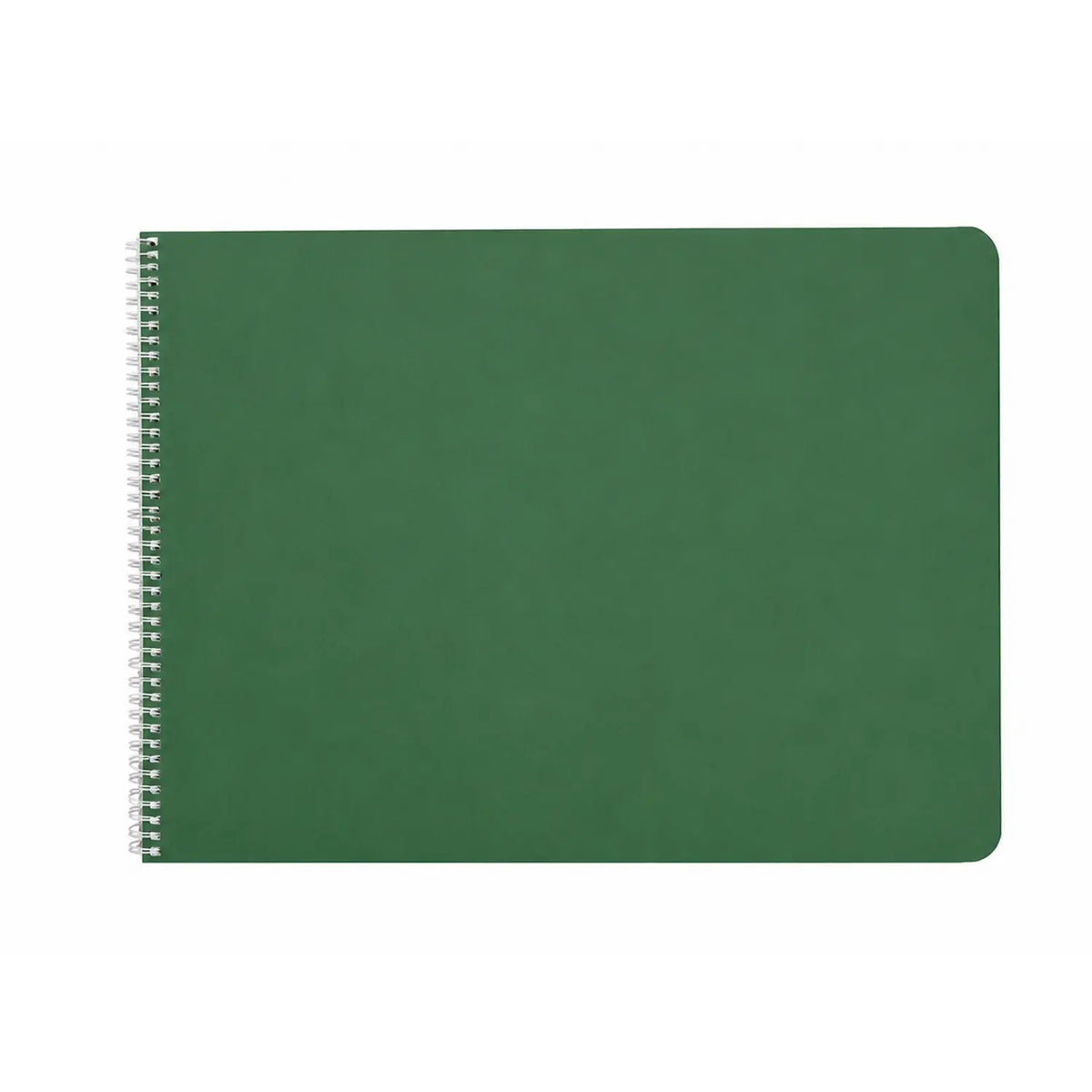 Green elementary Book of Centuries spiral lesson book on a white background