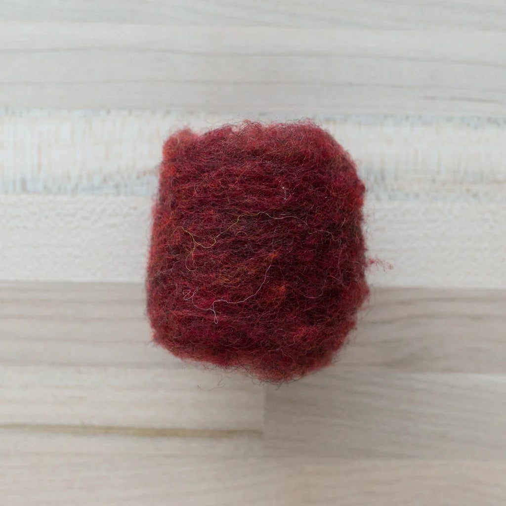 Felter’s Fleece Merino-Suffolk Mix for Dry and Wet Felting in Brick