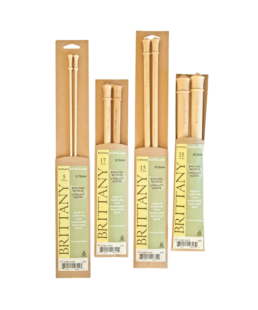 Brittany Birch Wood Knitting Needles – 10 Inch