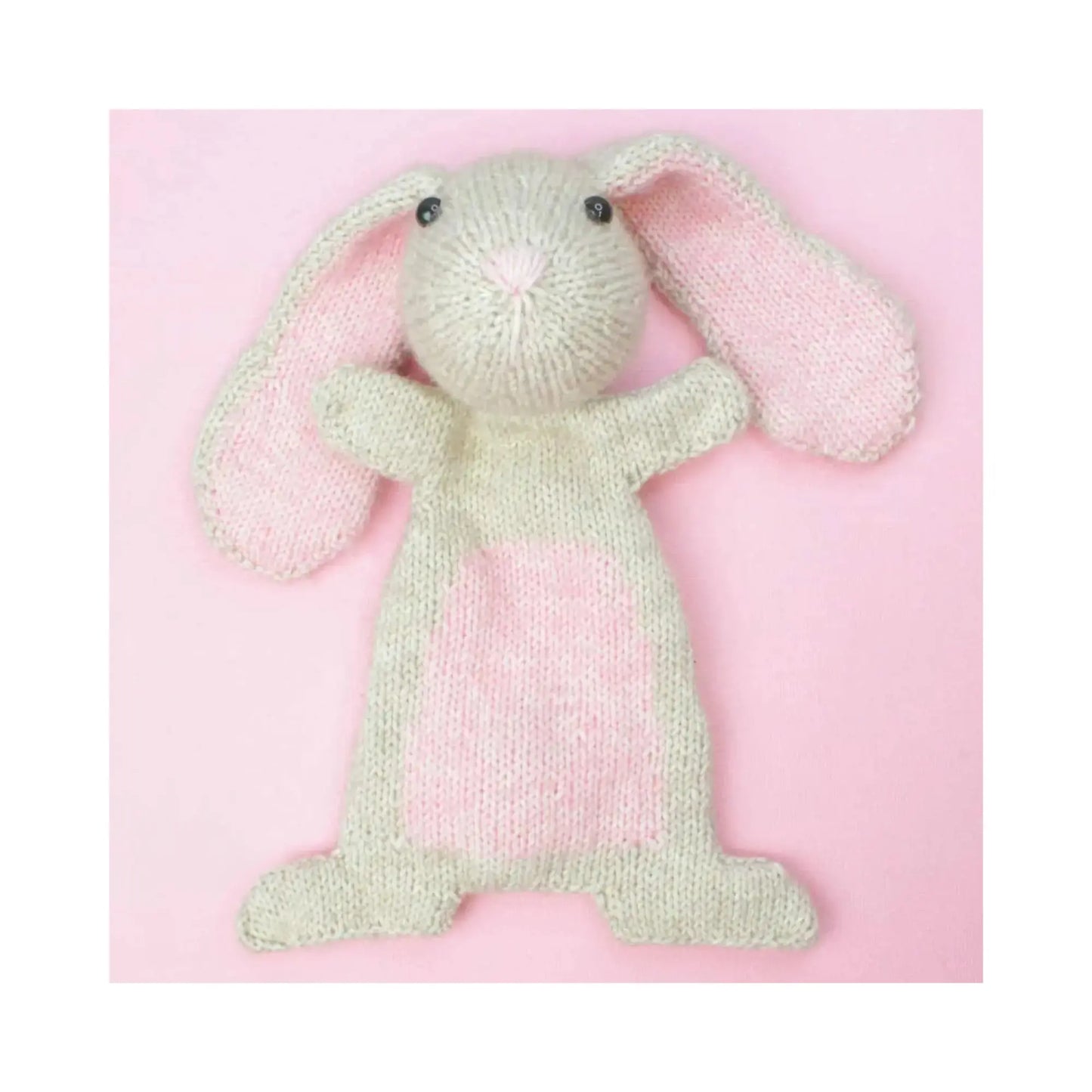 Bunny knitting kit finished soft toy made with Scheepjes yarn