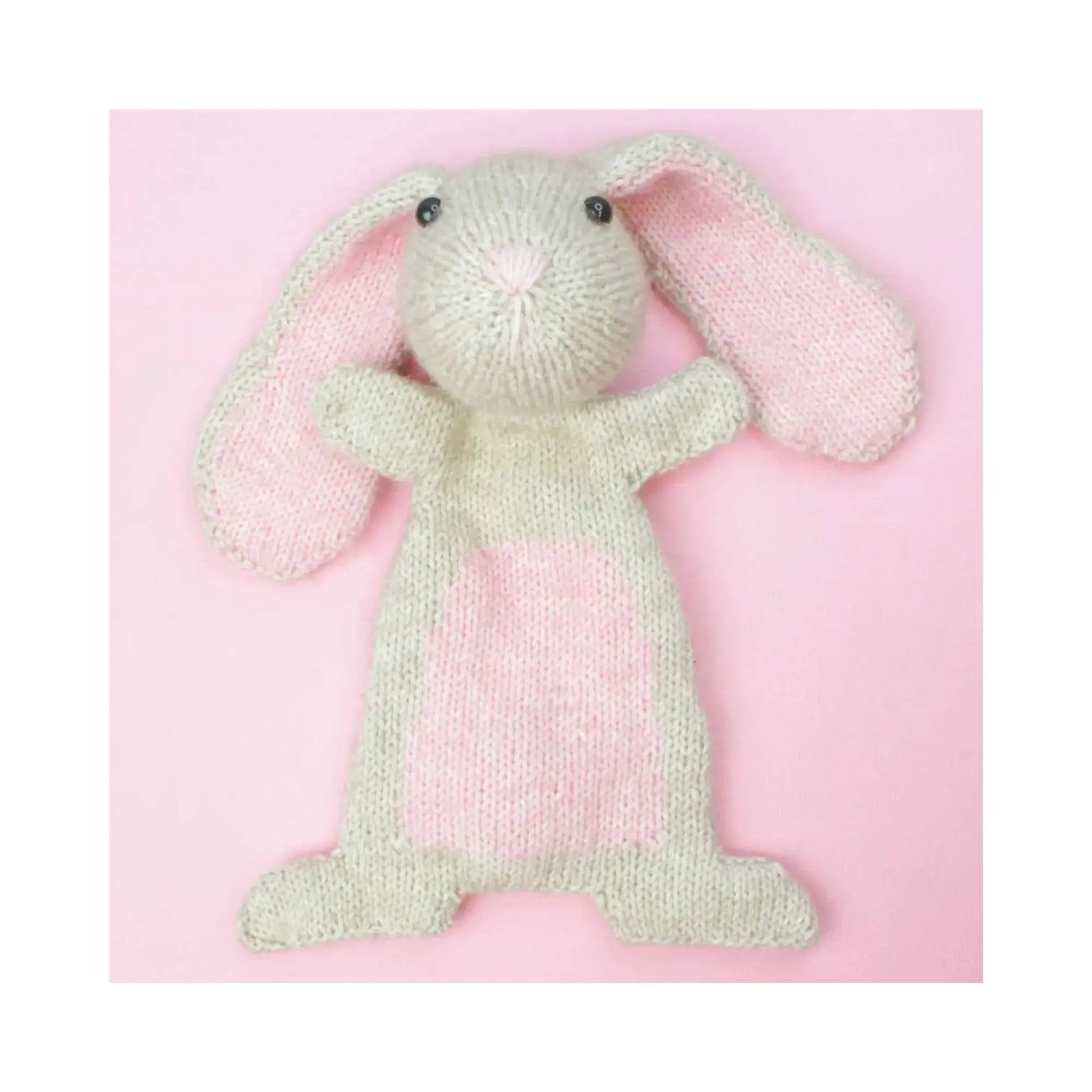 Bunny knitting kit finished soft toy made with Scheepjes yarn