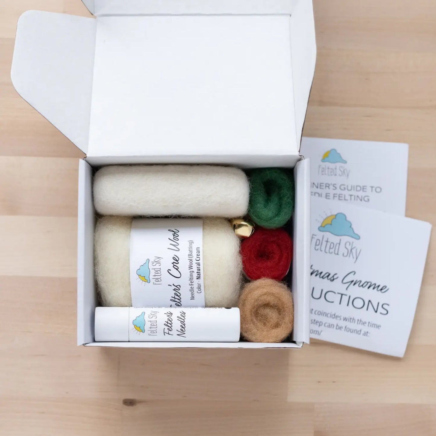 Christmas Gnome Mini Needle Felting Kit