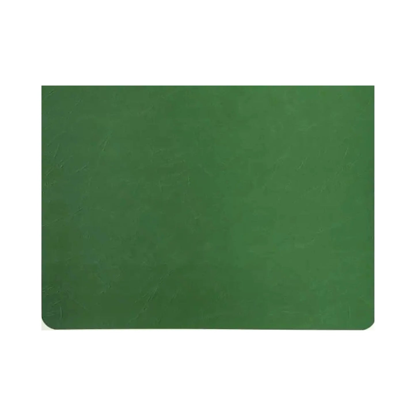 Green landscape blank Waldorf main lesson book with open white pages