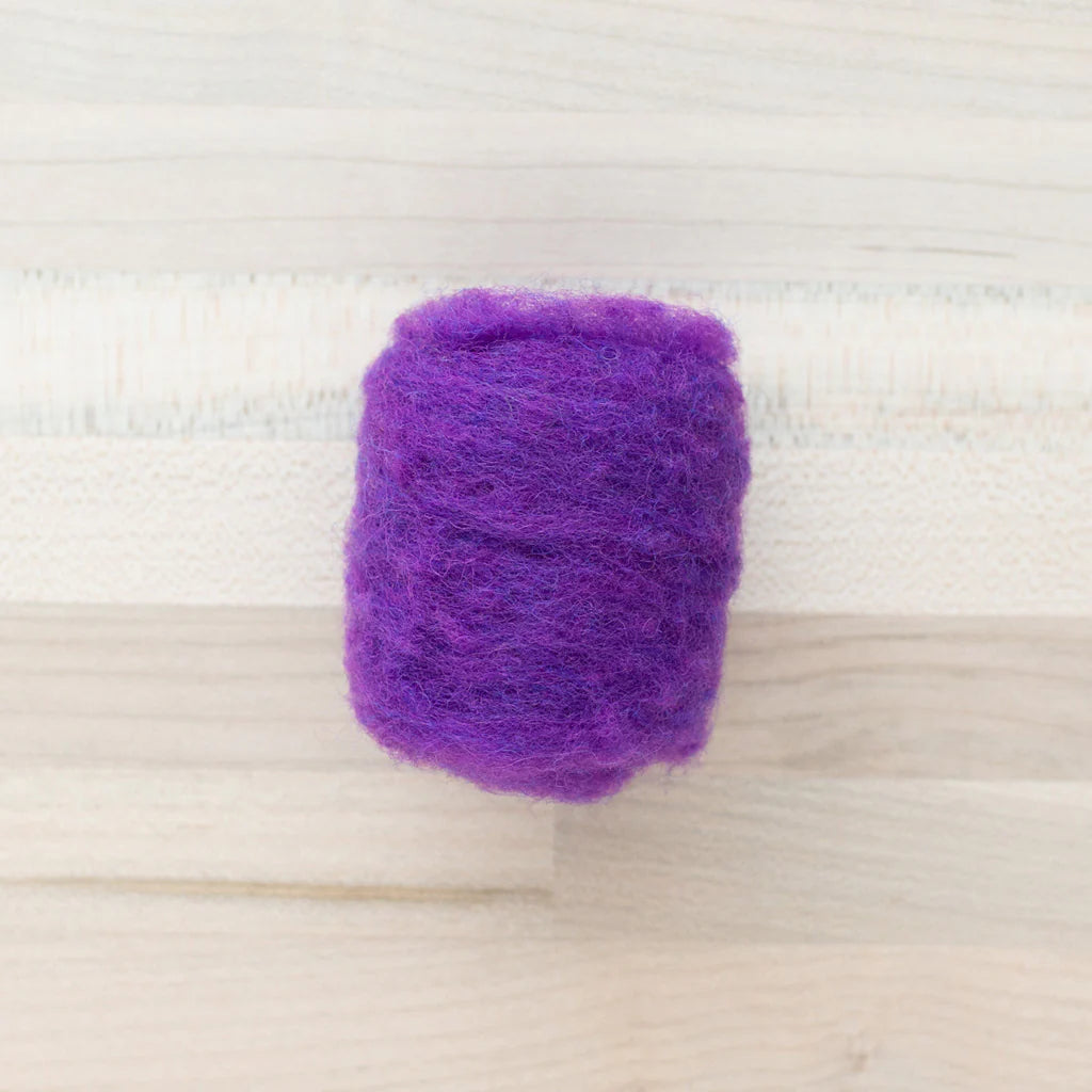 Felter’s Multi-tonal Fleece Merino-Suffolk Mix for Dry and Wet Felting in Clematis Pink