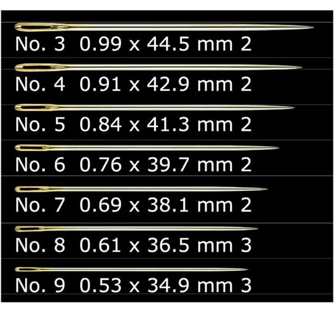 Clover Gold Eye Embroidery Needle (No. 3 - 9) - Alder & Alouette