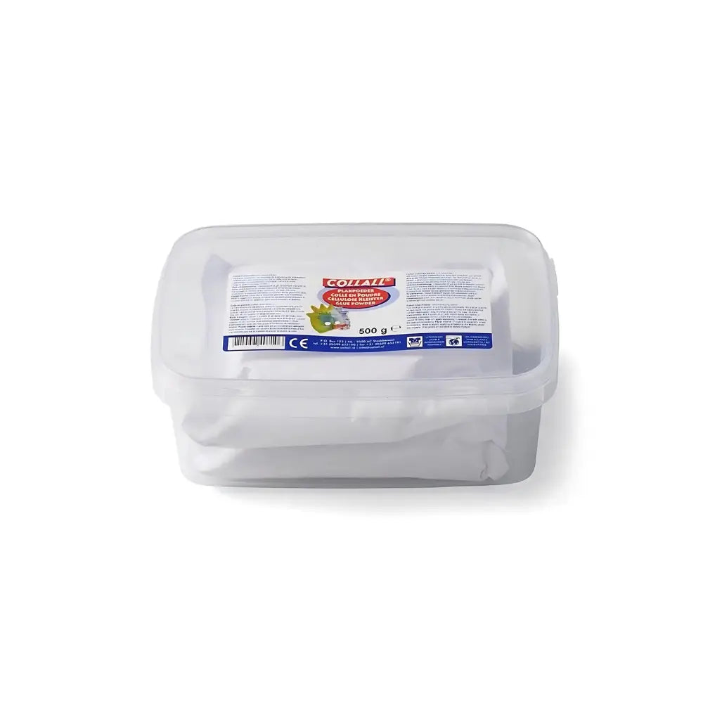 White container with a Collall glue label on a white background
