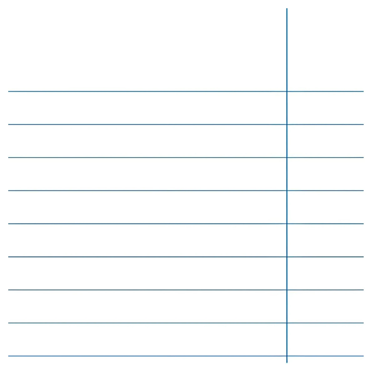 lined page of notebook paper from inside of the geography composition book