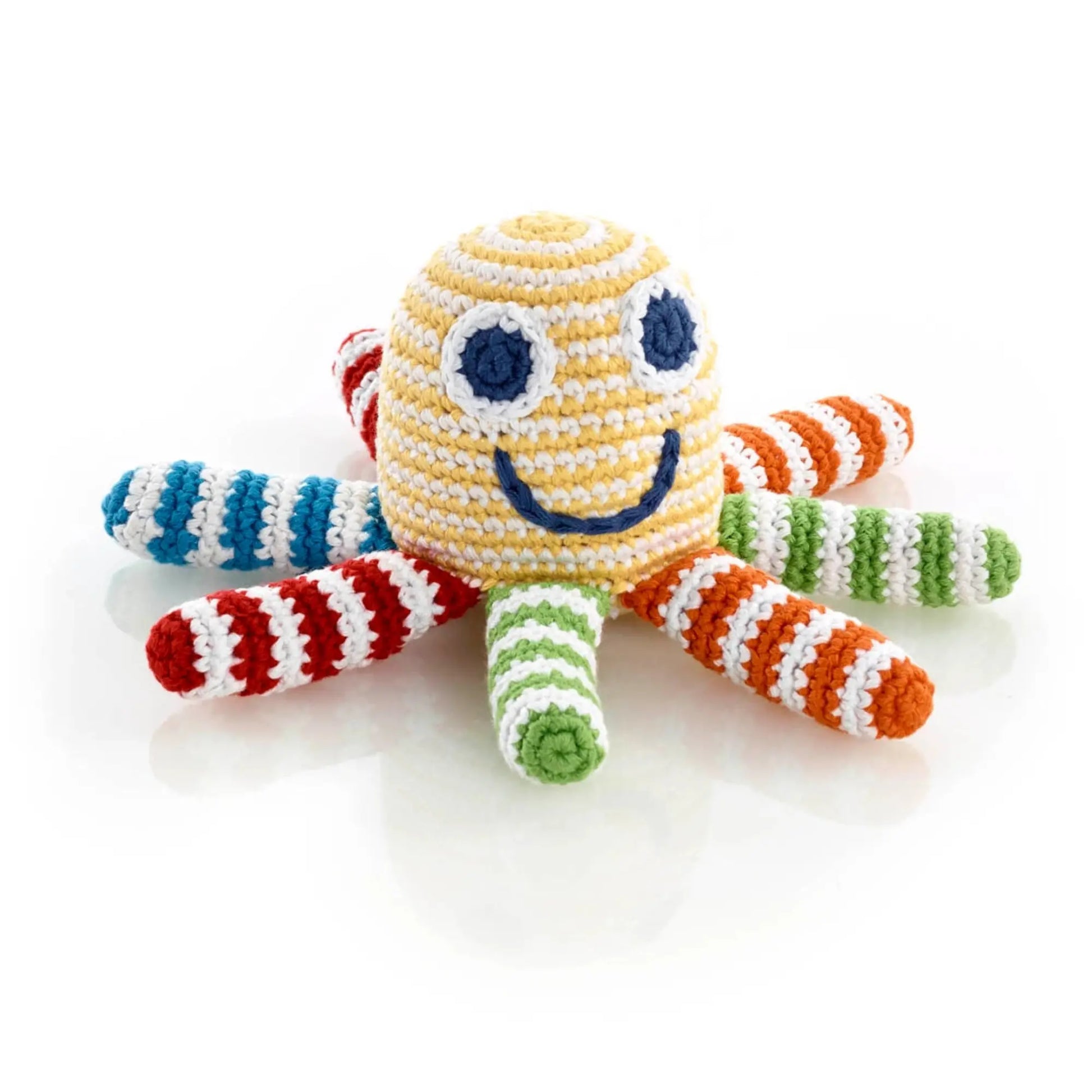 Octopus Baby Rattle – Soft Knit Cotton Toy | Alder & Alouette