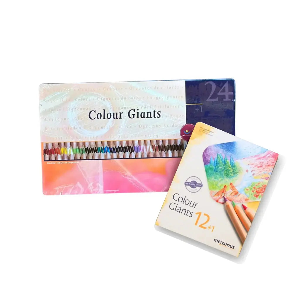 AMS Colour Giants Colored Pencils with Splender – 12 or 24 Count Tin