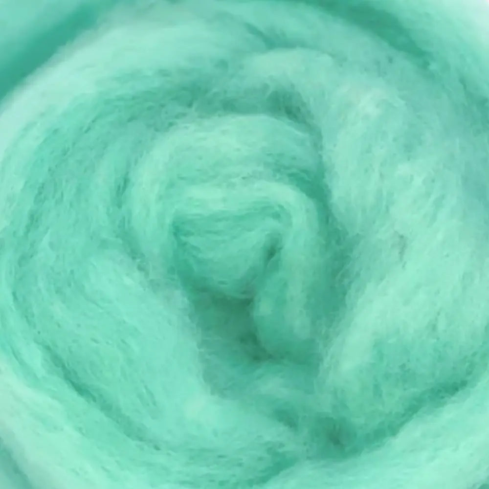 close up of corridale aqua wool