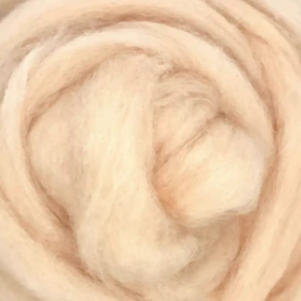 close up of corridale eggshell wool