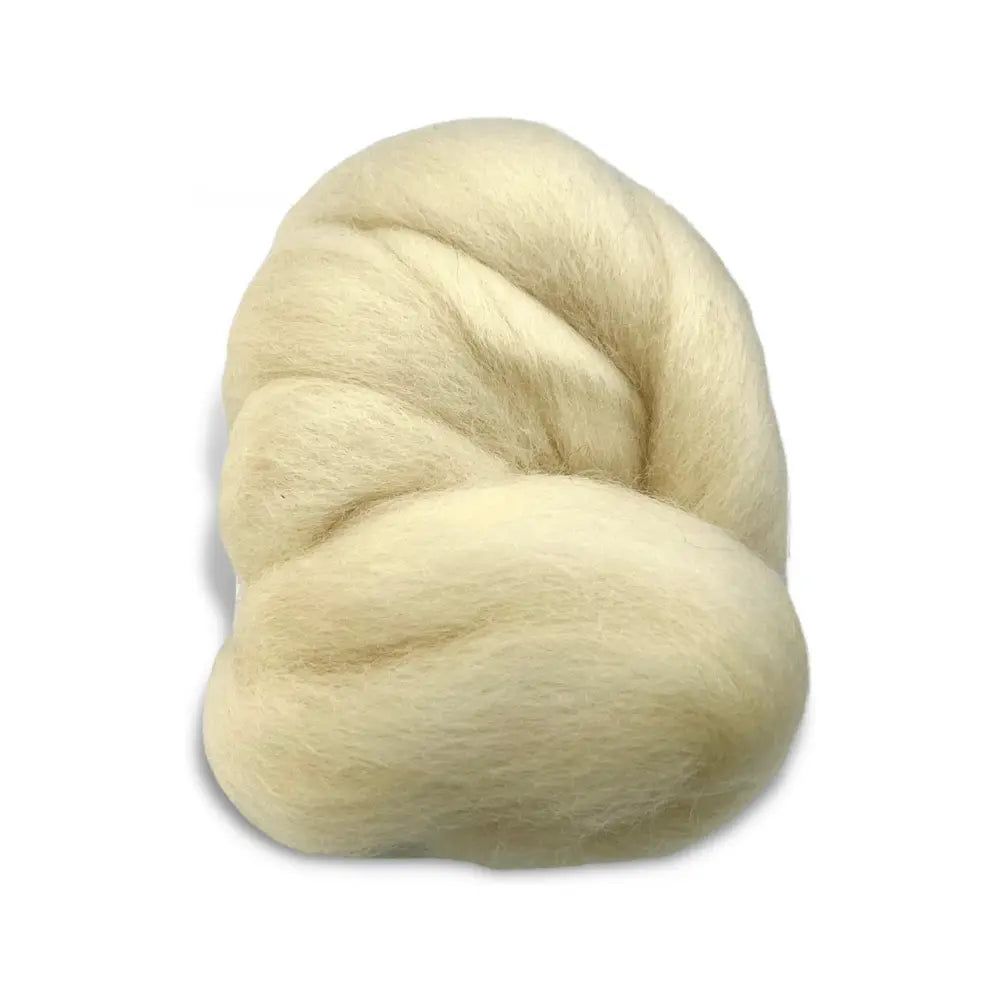 Corriedale wool top in natural undyed
