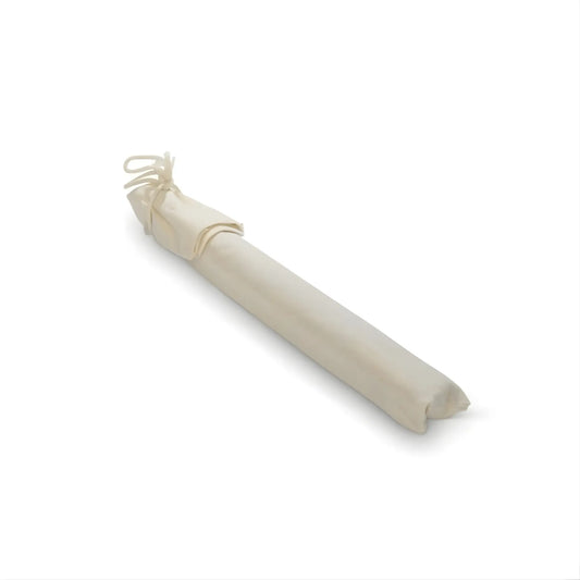 Beige cotton flute bag for Choroi flutes on a white background