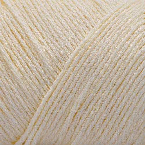 Brown Sheep Cotton Fine fingering weight yarn in banana light yellow
