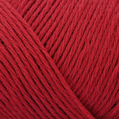 Brown Sheep Cotton Fine fingering weight yarn in barn red