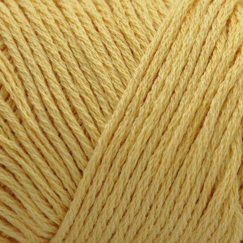 Brown Sheep Cotton Fine fingering weight yarn in butter cream yellow