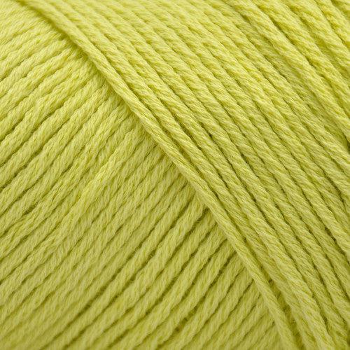 Brown Sheep Cotton Fine fingering weight yarn in celery leaves yellow green