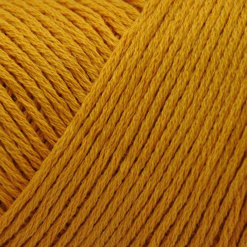Brown Sheep Cotton Fine fingering weight yarn in gold dust yellow