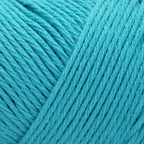 Brown Sheep Cotton Fine fingering weight yarn in hawaiian sky blue green