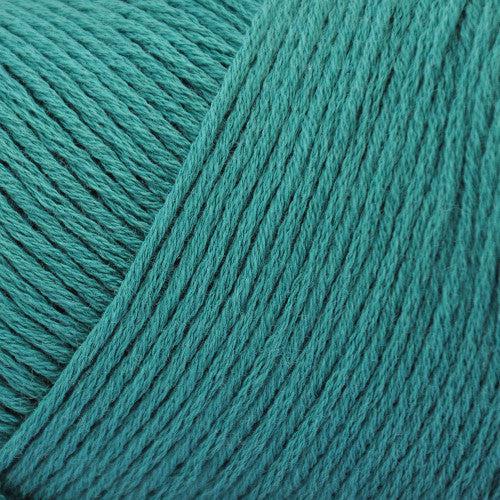 Brown Sheep Cotton Fine fingering weight yarn in jade green