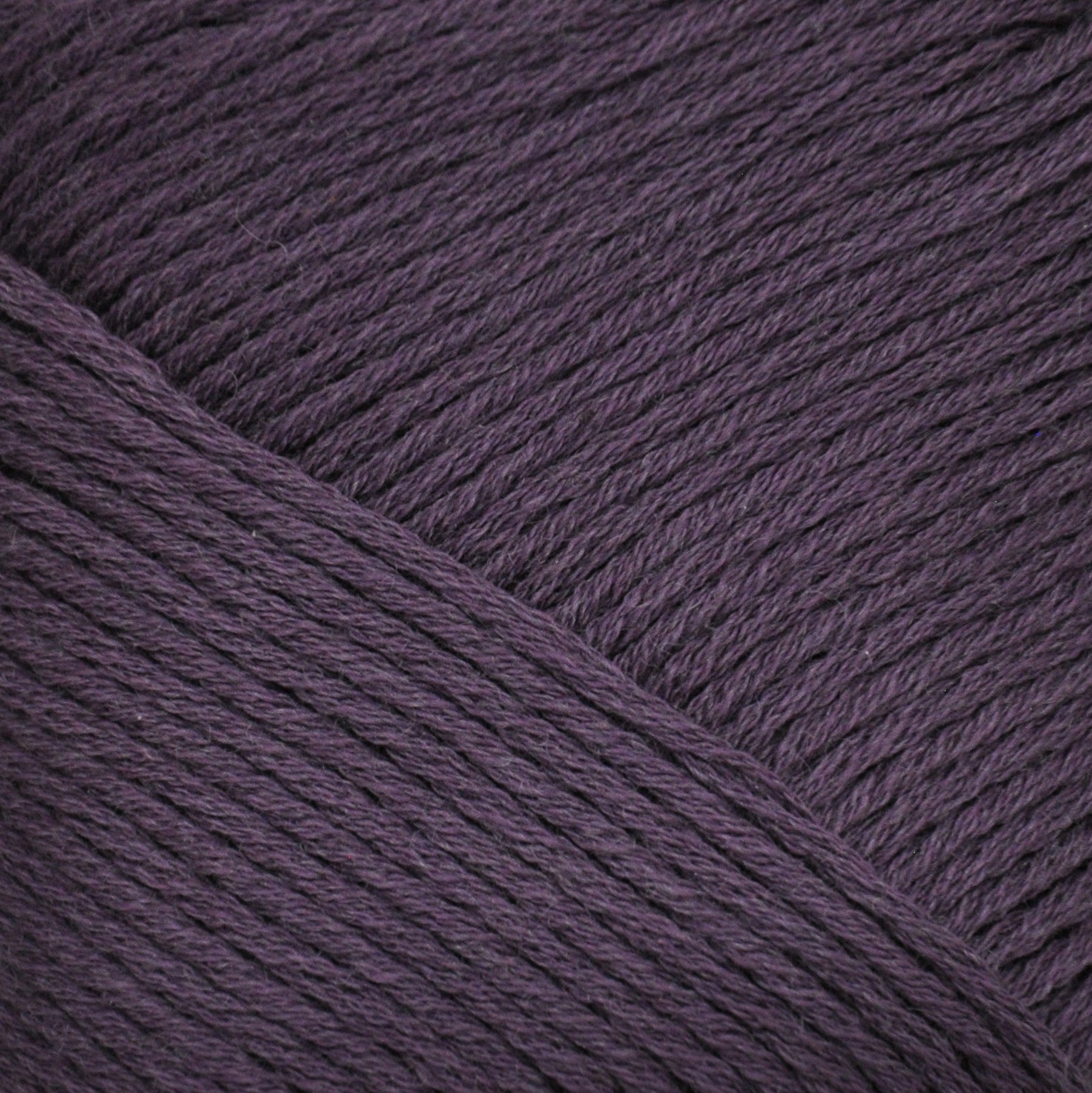 Brown Sheep Cotton Fine fingering weight yarn in purple agate