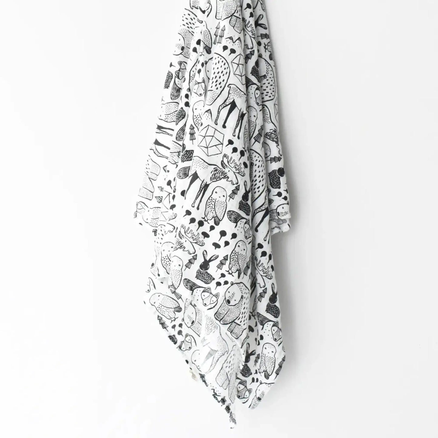 Nordic Forest Organic Cotton Muslin Swaddle | Alder & Alouette