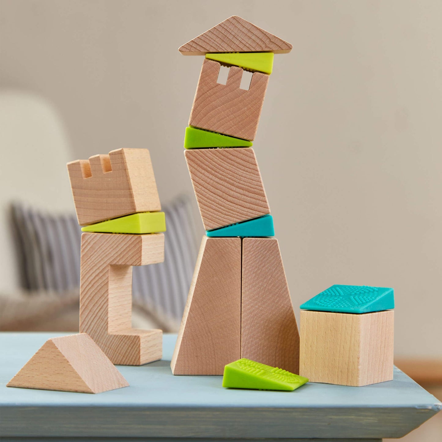 Crooked Towers Wooden Blocks for Creative & Imaginative Play