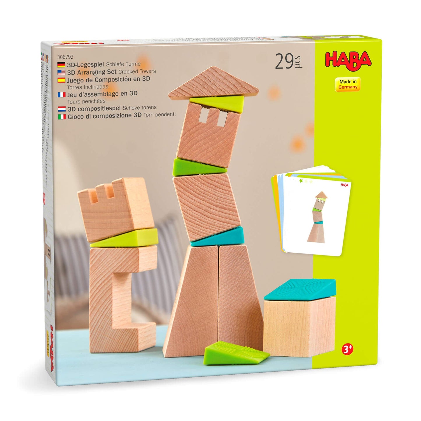 Crooked Towers Wooden Blocks for Creative & Imaginative Play