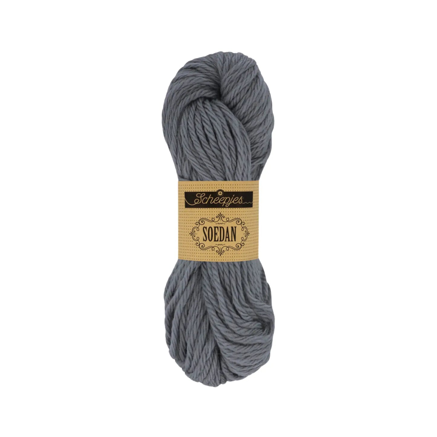 Dark Grey 2005 wool doll hair yarn for elderly dolls, grandparents, and character dolls.