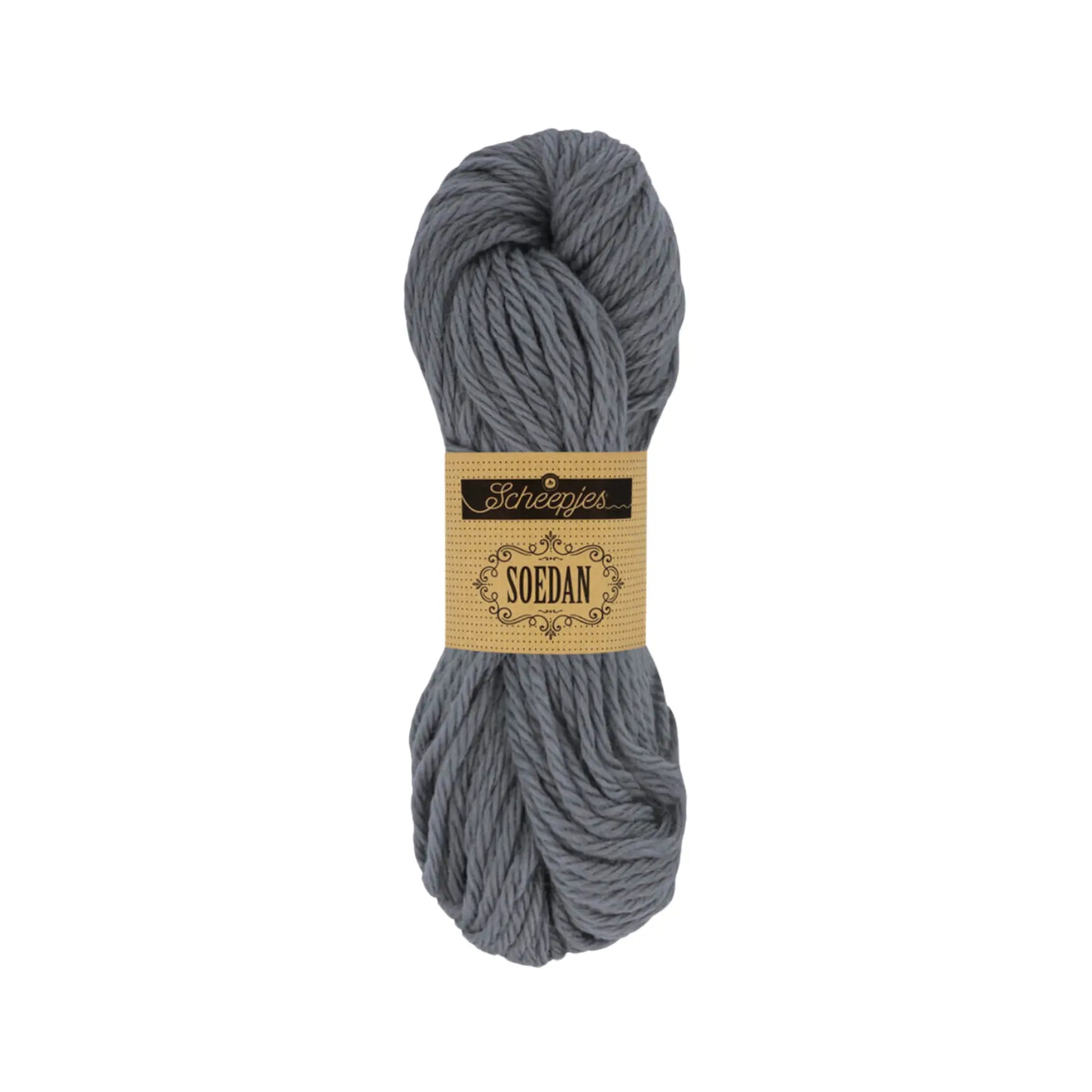 Dark Grey 2005 wool doll hair yarn for elderly dolls, grandparents, and character dolls.