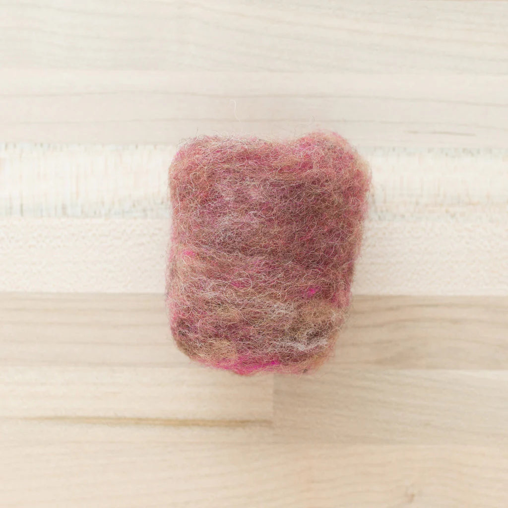 Felter’s Fleece Merino-Suffolk Mix for Dry and Wet Felting in Desert Rose