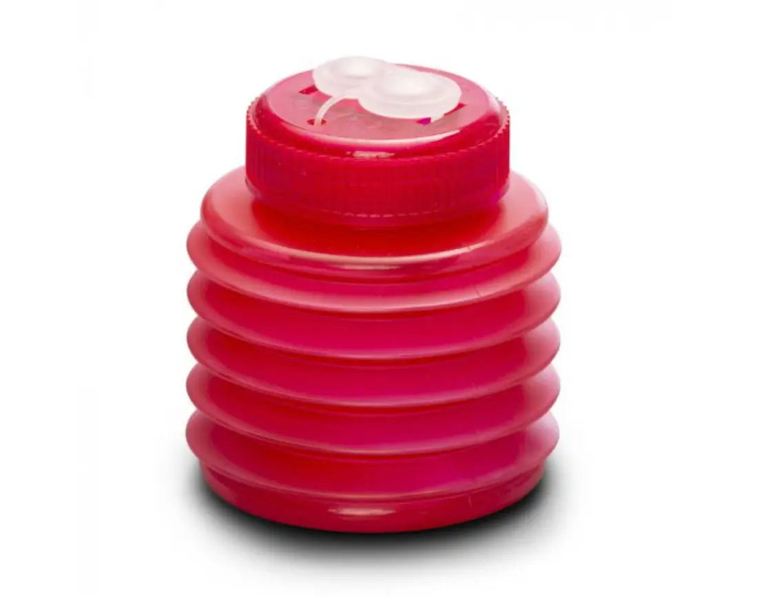 Red dual pencil sharpener with Break Resistant Soft Plastic