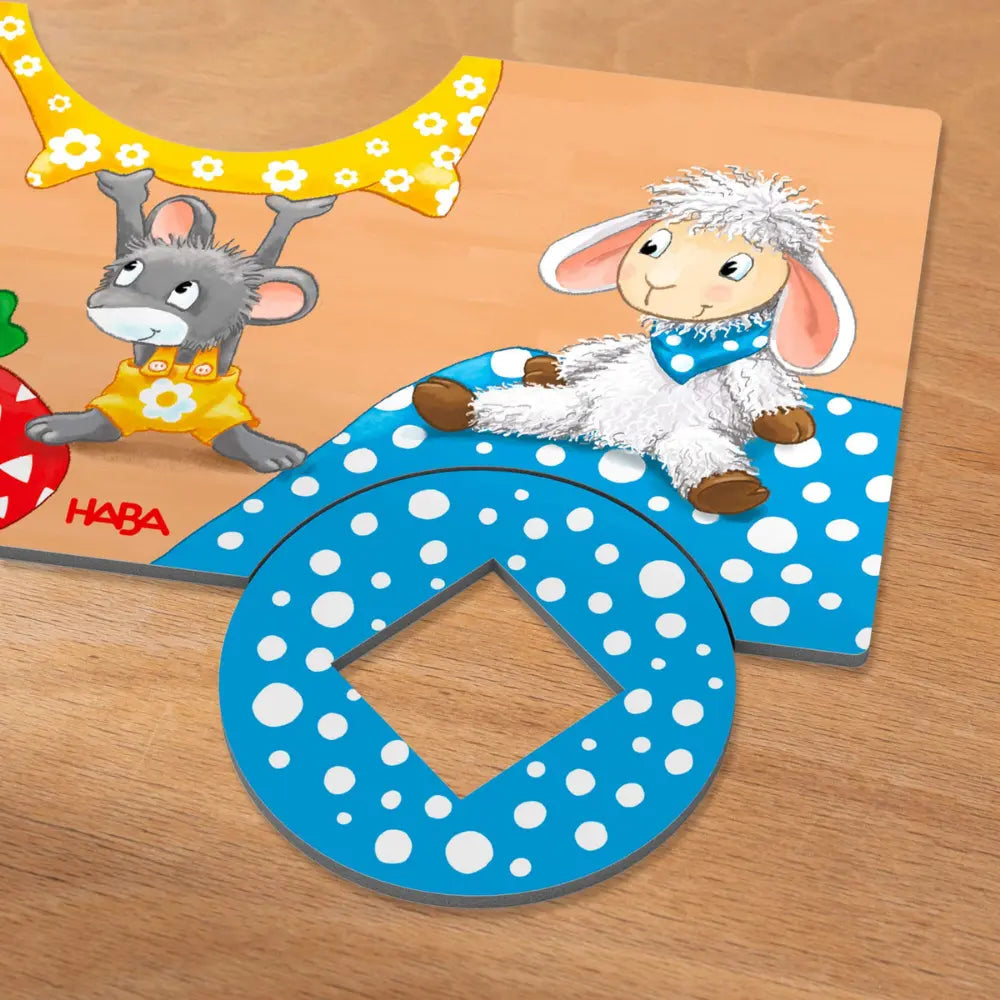 Close-up of colorful hat tiles from The Duck Game matching game