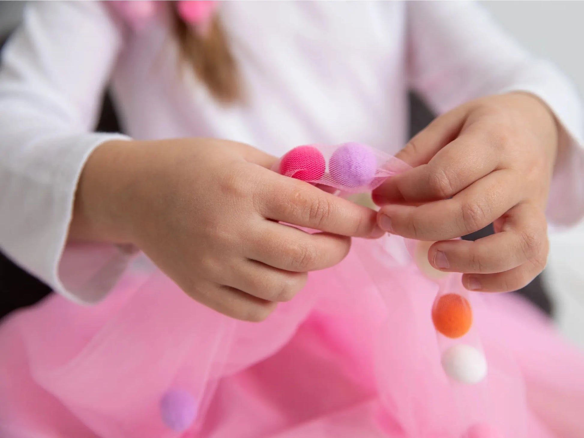 Soft Tulle Tutu + Pom Poms, Toddlers & Preschoolers - Alder & Alouette