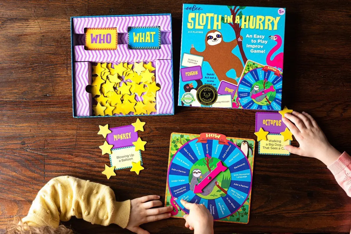 eeBoo Games | Sloth in a Hurry, An Improv Game  - Alder & Alouette