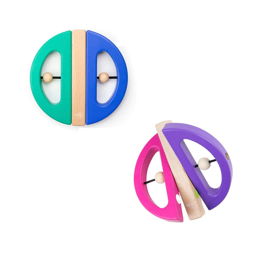 Tegu Swivel Bug magnetic wooden baby toy in two colorways