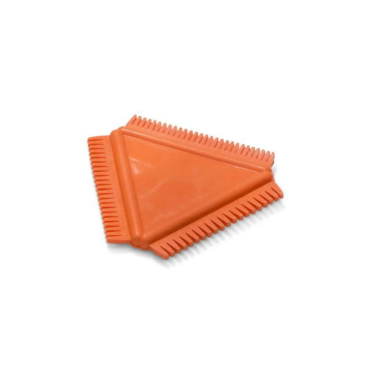 Encaustic Art Rubber Comb for Texture Effects on a white background