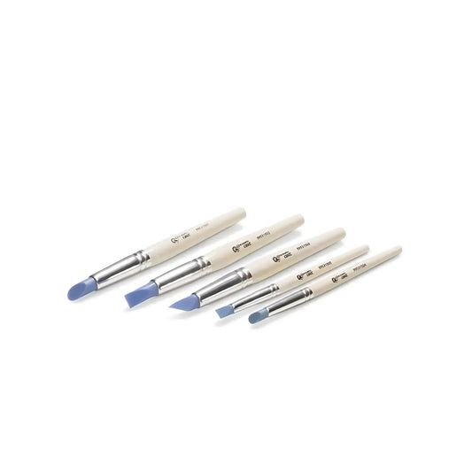 Encaustic Art Scrapys Silicone Set Scraper Tools on a white background