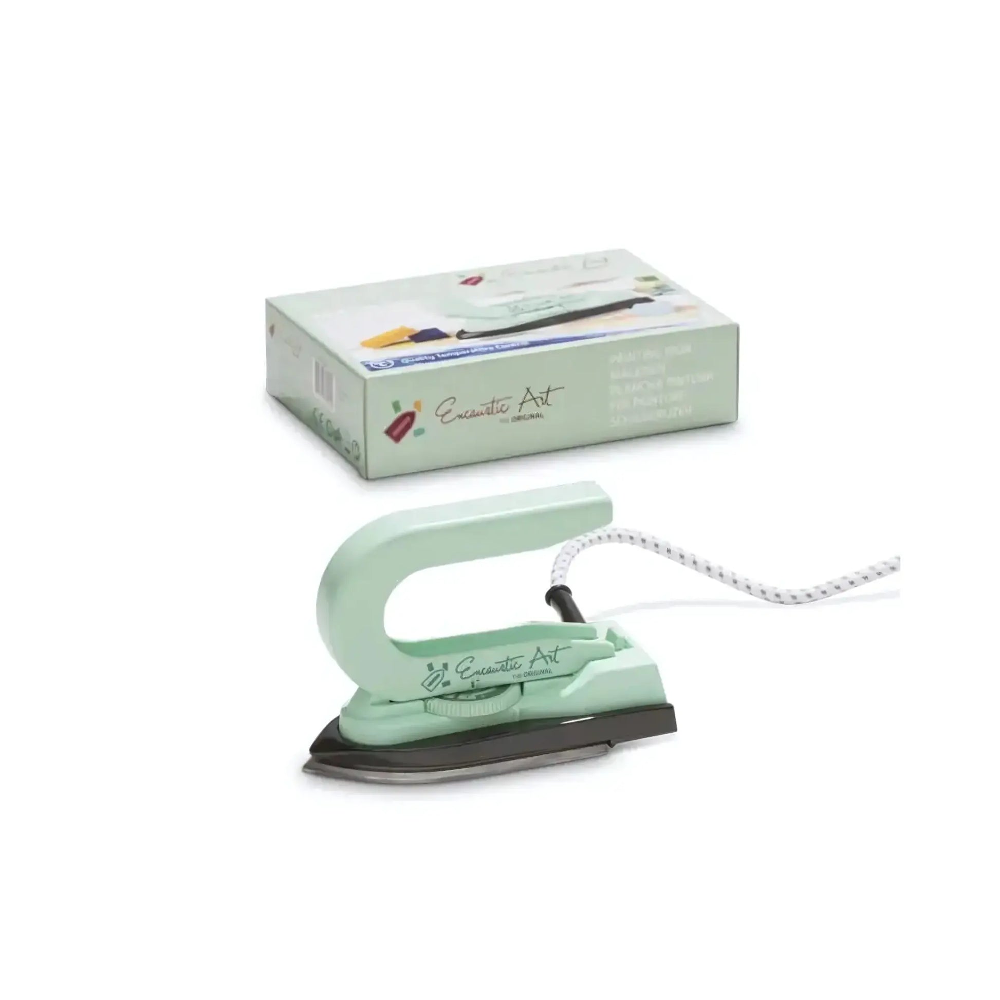 Encaustic Art Painting Iron for Wax Art with box on white background