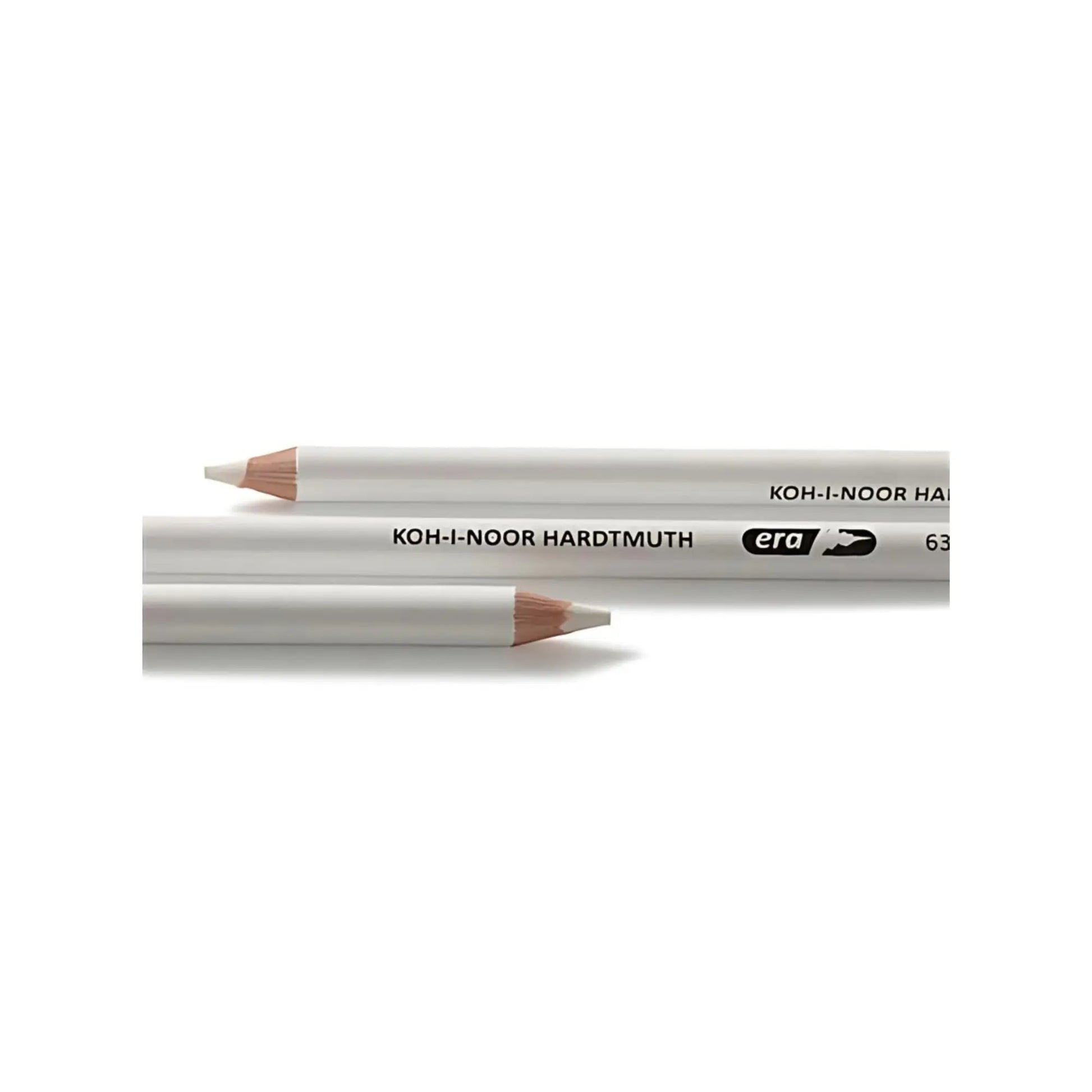Three close up views of Koh-I-Noor Eraser Pencils 6312 for detailed precision erasing
