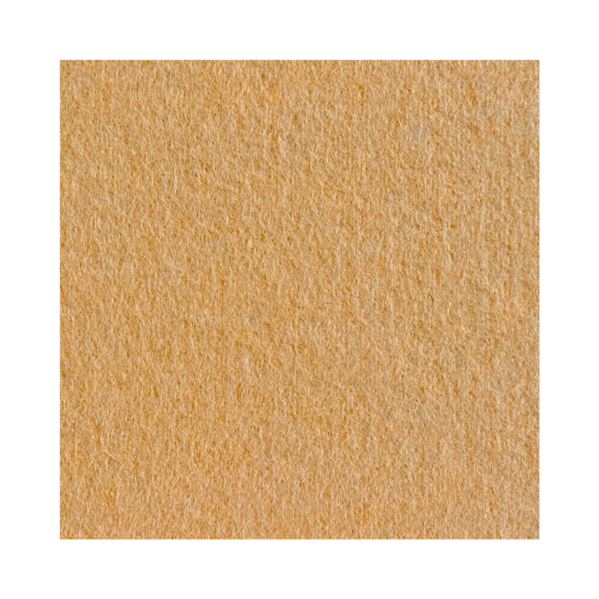 Apricot European wool felt sheet made in Spain color swatch
