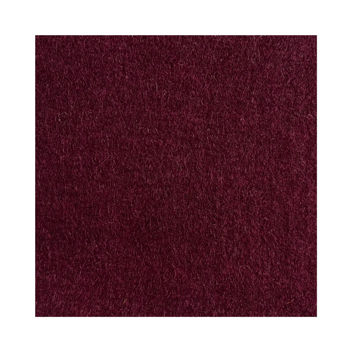 Bordeaux red European wool felt sheet made in Spain color swatch