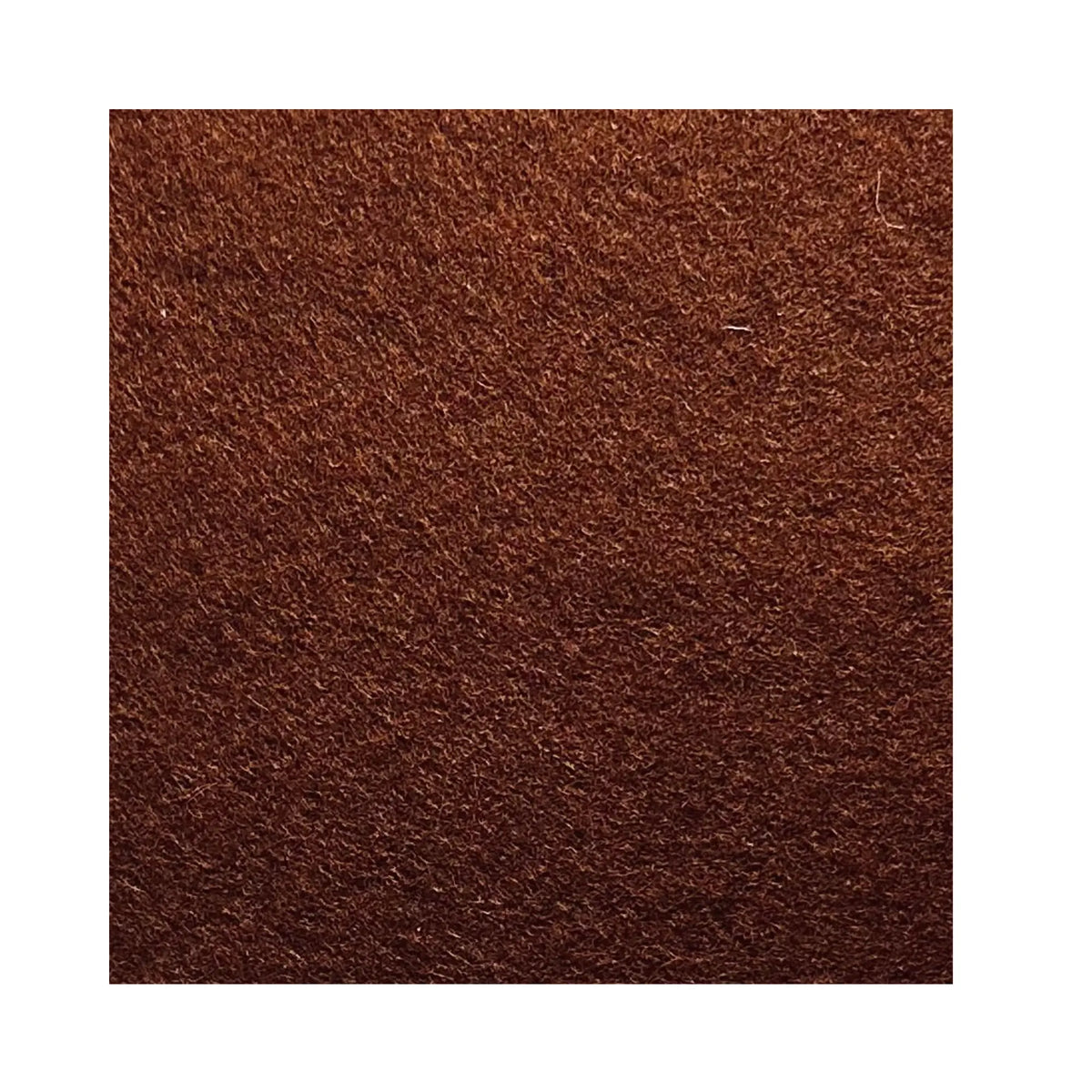Dark brown European wool felt sheet made in Spain color swatch