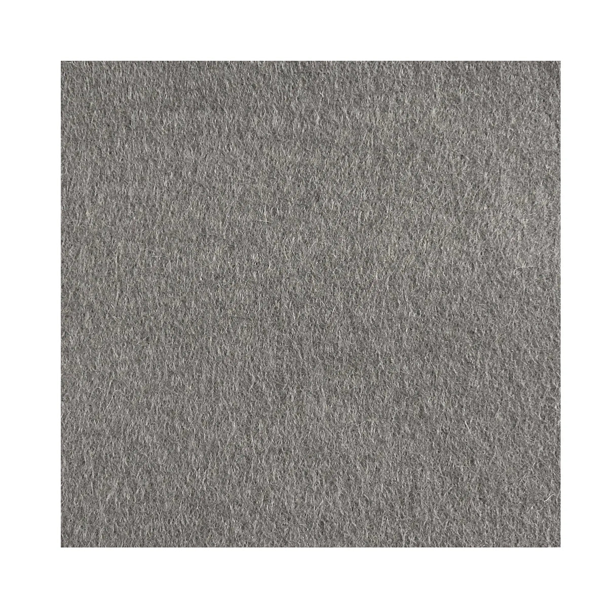 Grey European wool felt sheet made in Spain color swatch