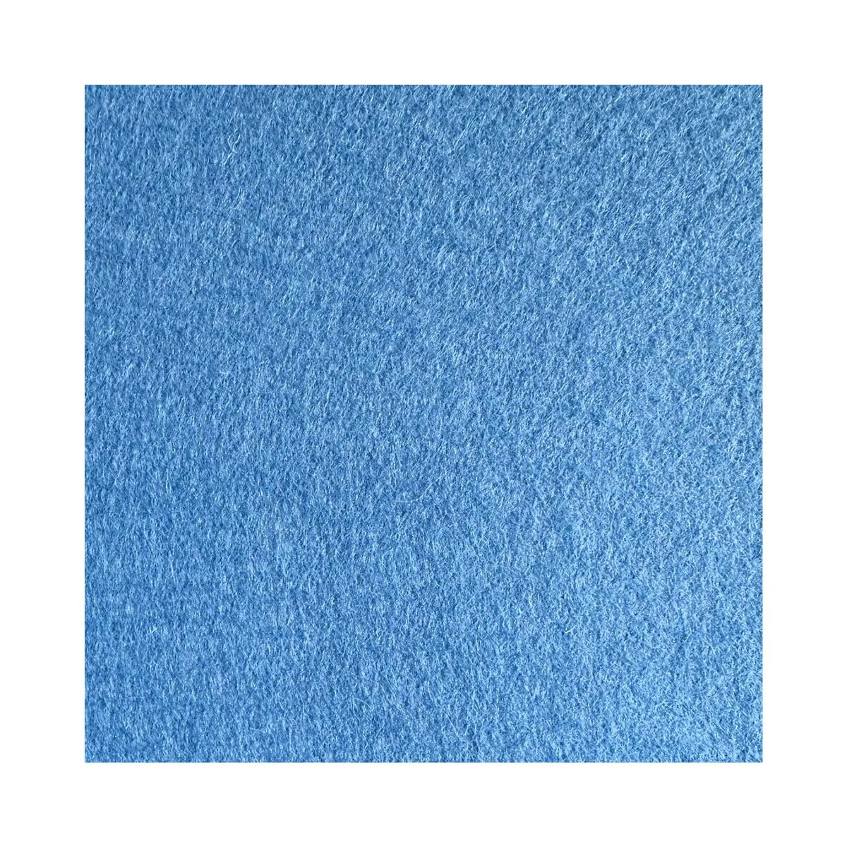 Light blue European wool felt sheet made in Spain color swatch
