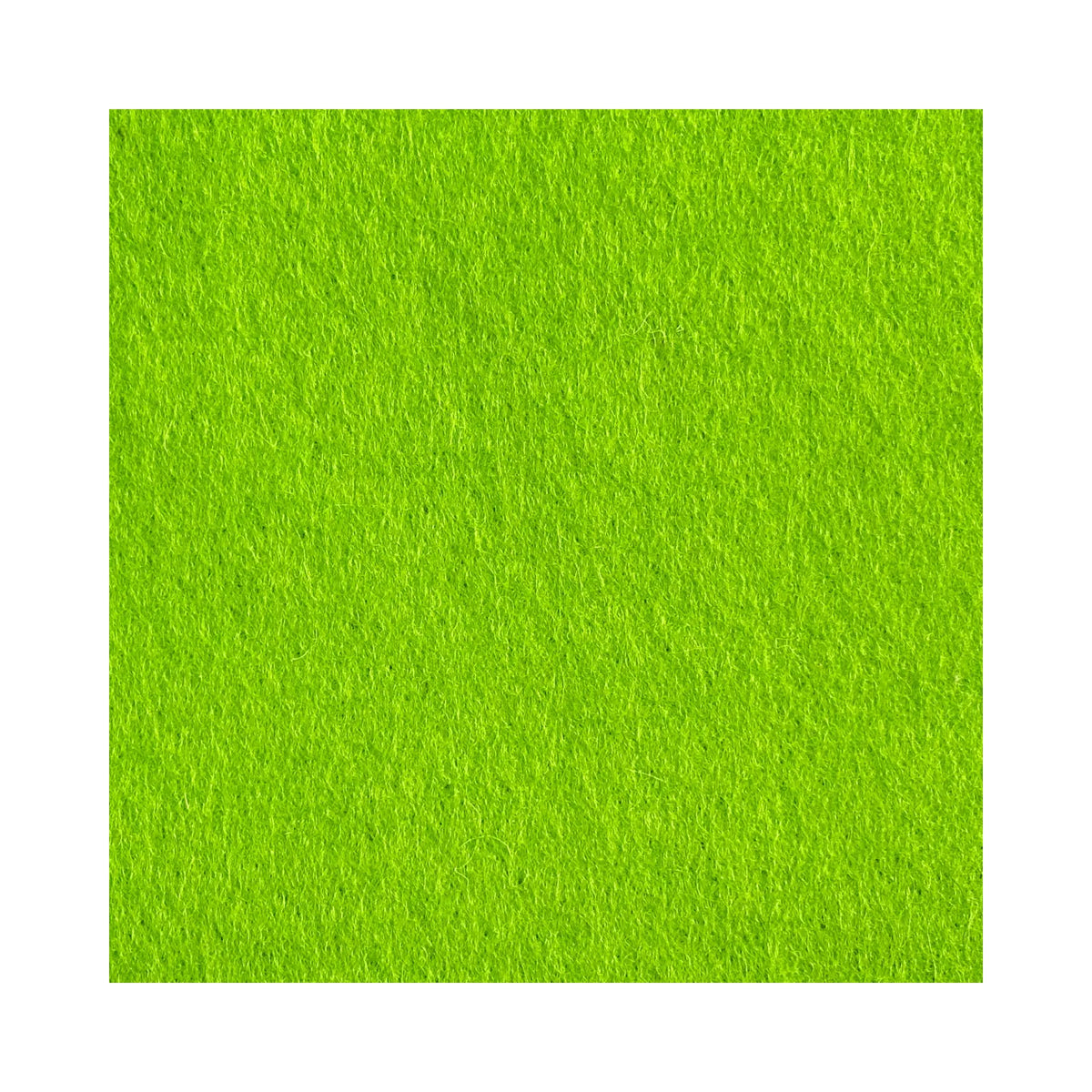 Light green European wool felt sheet made in Spain color swatch
