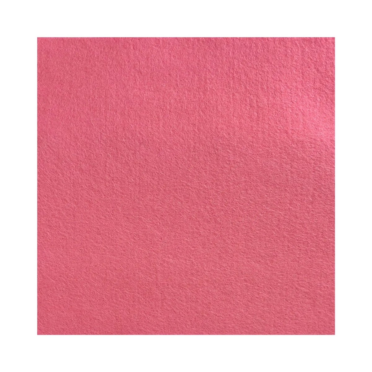 Pink European wool felt sheet made in Spain color swatch