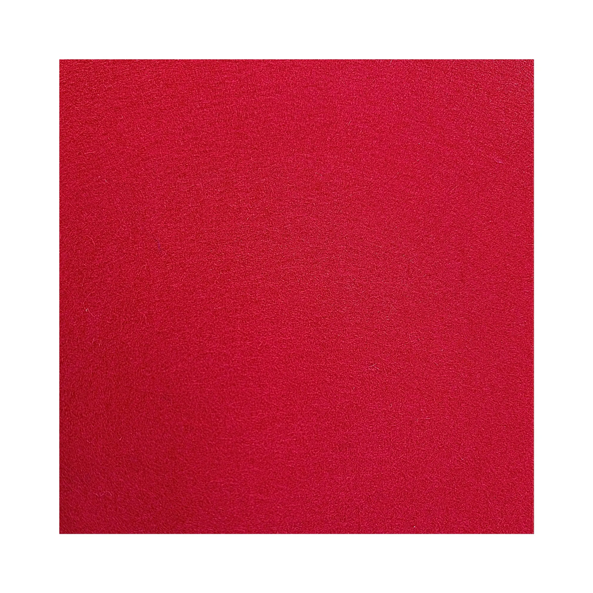 European wool felt sheet made in Spain color swatch in red
